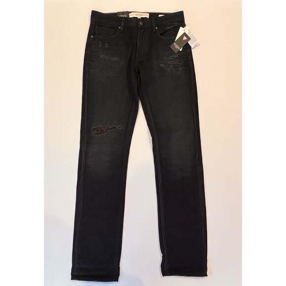 NWT Guess Men's Angels Rip-and-Repair Skinny Jeans Peak Red Size 30X32 - Picture 1 of 16